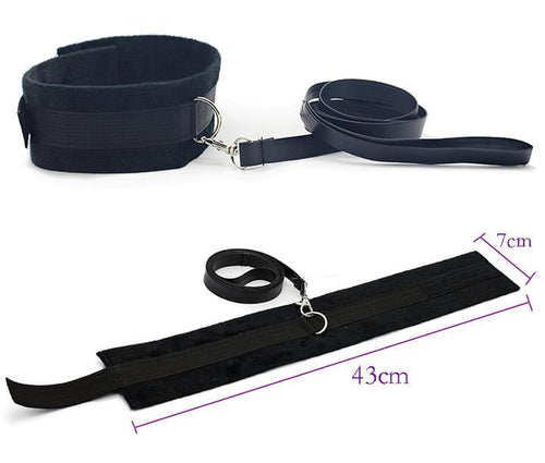 Ten-piece plush strap teasing toy set with soft, colorful straps for sensory play and light bondage fun.