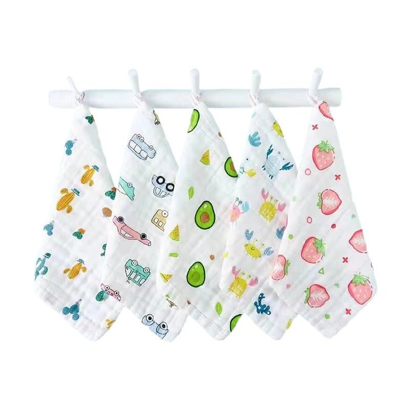 Soft 100% cotton six-layer gauze cloth for babies and kids, showing breathable, lightweight fabric ideal for sensitive skin.