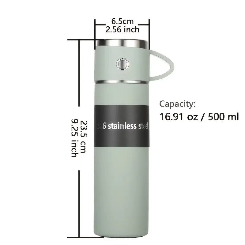 16.91oz double wall stainless steel thermal mug from My Store with a sleek design and spill-proof lid.