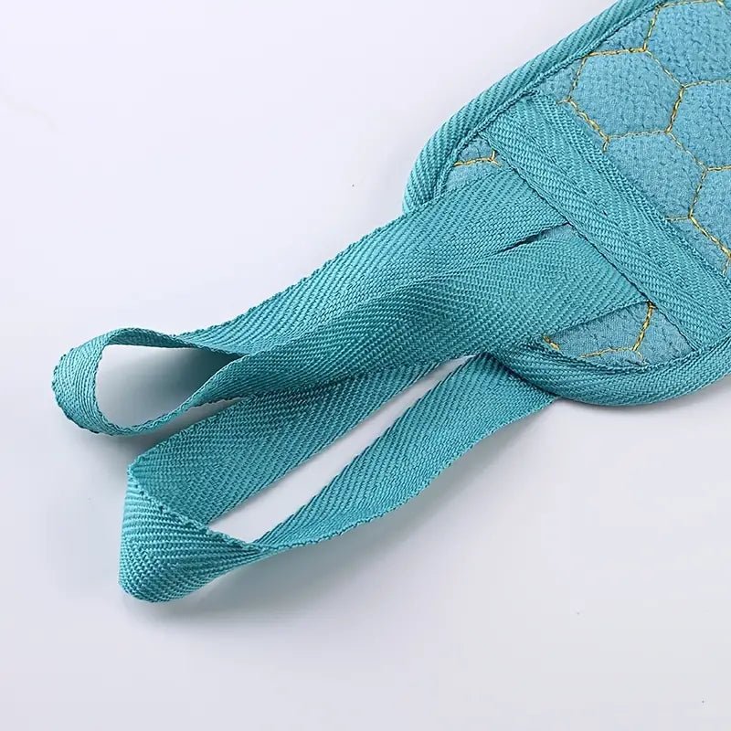 Three exfoliating bath cloths in a set for deep skin removal, soft textured and durable for effective body scrubbing.