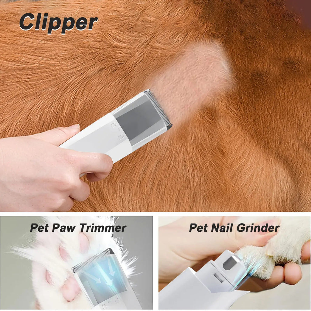 7-in-1 pet grooming device from My Store with multiple attachments for grooming dogs and cats.