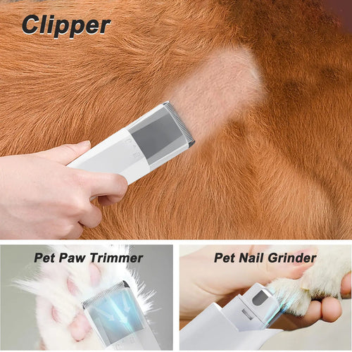 7-in-1 pet grooming device from My Store with multiple attachments for grooming dogs and cats.