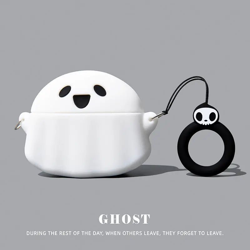 Black protective case cover for AirPods Pro 2 and AirPods 3, made of durable silicone material.