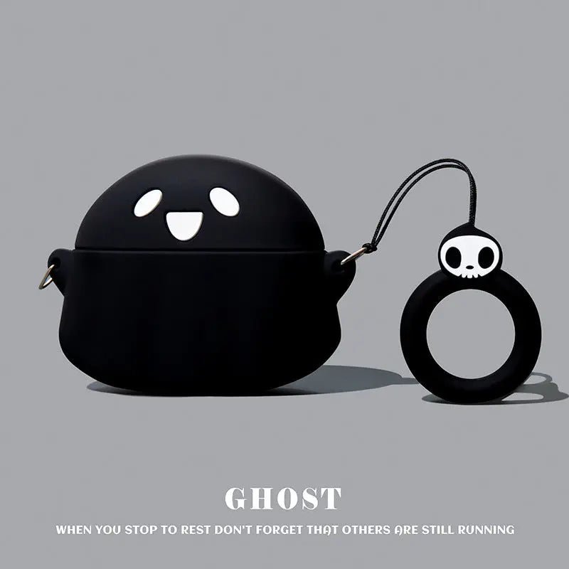 Protective case cover for AirPods Pro 2 and AirPods 3, made of durable material, shown fitting over the earbuds in the image.