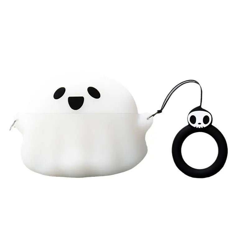 Black protective case cover for AirPods Pro 2 and AirPods 3, made of durable silicone material.