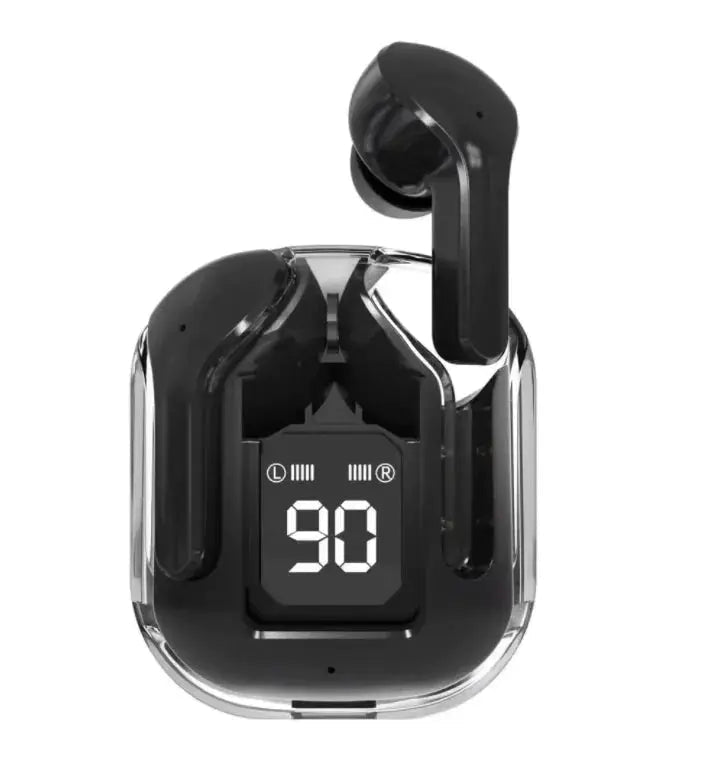 Colorful Sound wireless Bluetooth earbuds with noise canceling and in-ear design, shown in vibrant colors.