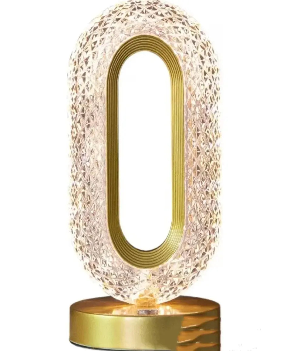 Elegant crystal touch desk lamp with a sleek design, perfect for modern luxury home decor and ambient lighting.