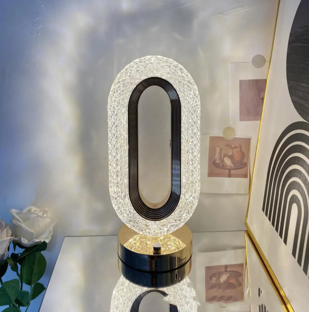 Crystal Touch Desk Lamp by My Store featuring a sleek crystal design, touch control, and elegant home decor lighting.