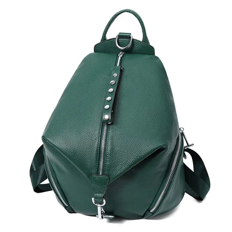 Geneva Women's anti-theft leather bag with secure zippers and stylish design for everyday use, made by My Store.