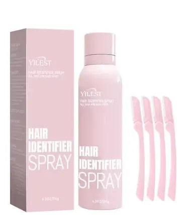 My Store Hair Identifier Spray bottle with blue label and spray nozzle, used for hair color identification.