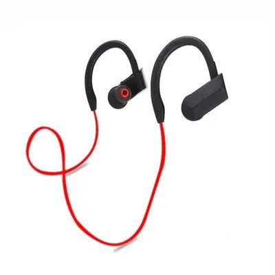 K98 Sports Bluetooth wireless earphones by My Store, close-up view showing sleek black design and earbud details.