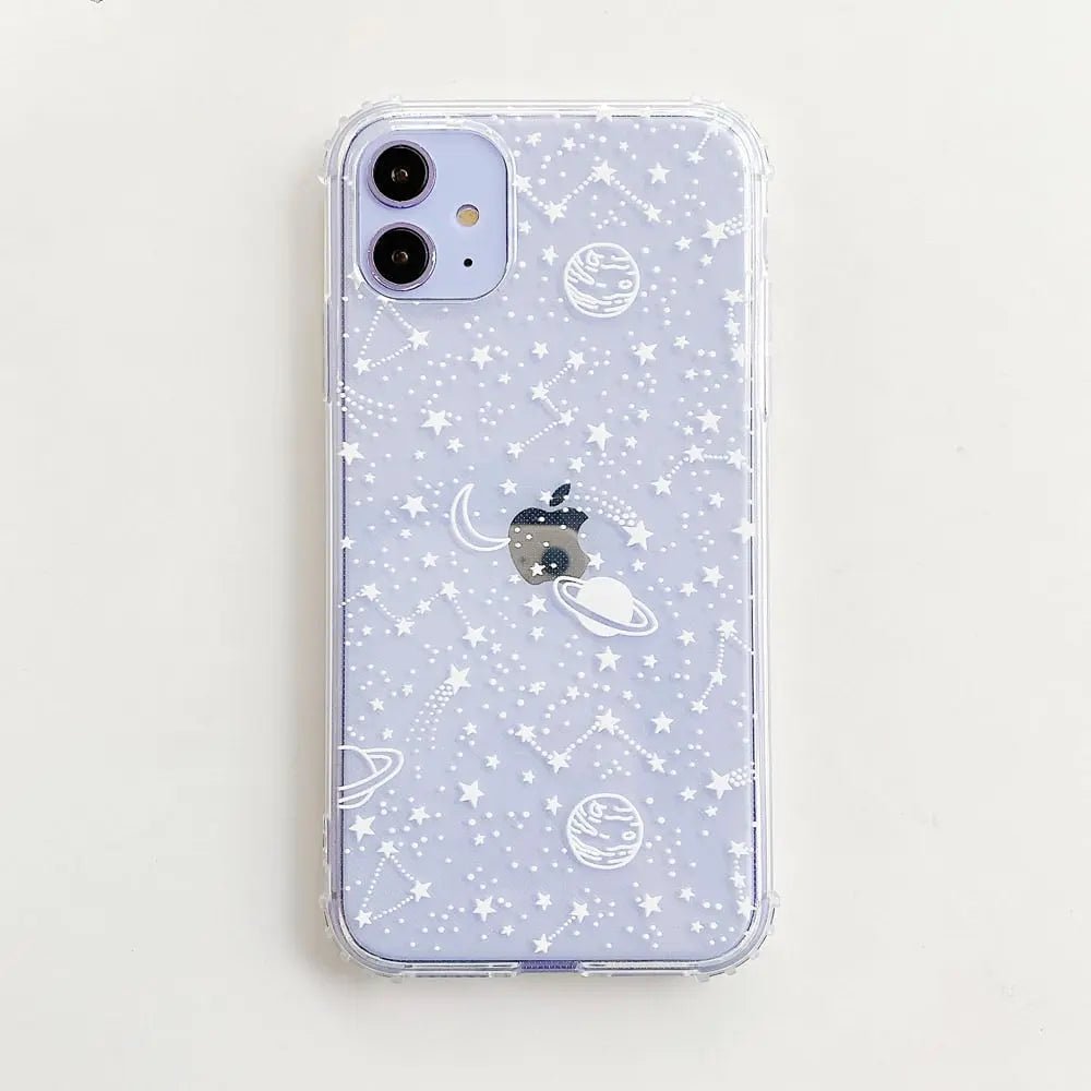 Line Universe Planet phone case with colorful celestial design, made by My Store, fits a variety of smartphones.