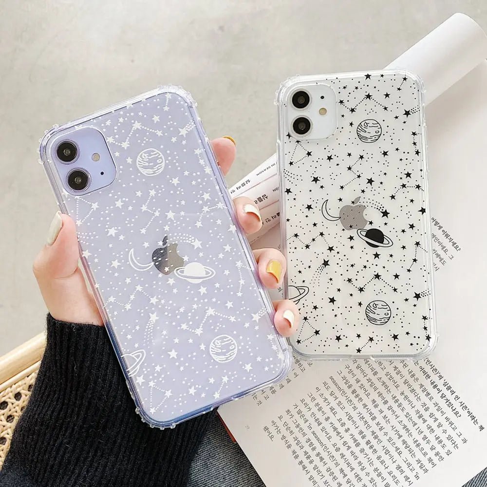 My Store Line Universe Planet phone case featuring a vibrant, detailed galaxy and planet design on a slim protective cover.