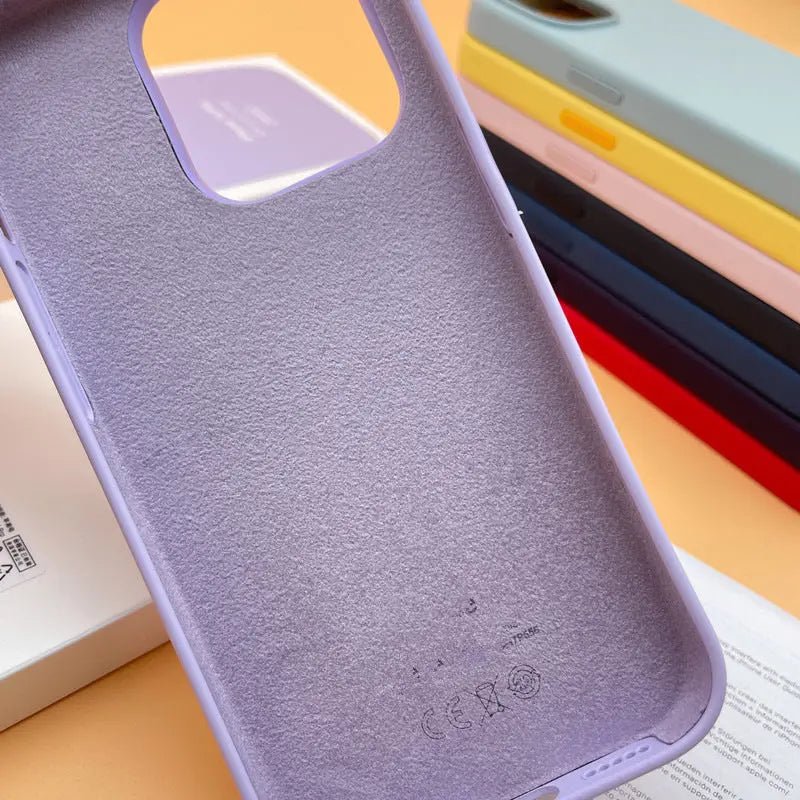 Liquid silicone case for iPhone 14 Pro Max with MagSafe, featuring a smooth, flexible design and precise cutouts for easy access.