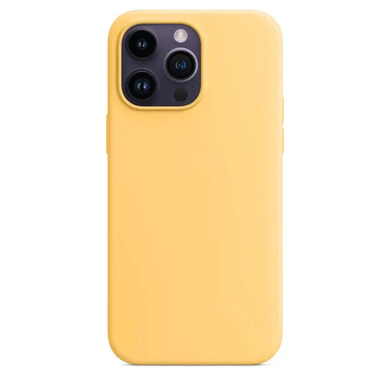 Liquid silicone case for iPhone 14 Pro Max with MagSafe, in a sleek, flexible design offering protection and easy magnetic attachment.