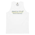 Men’s premium Wild Waves tank top featuring vibrant wave patterns and a comfortable fit, ideal for casual summer wear.
