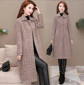Mid-length padded imitation mink fleece coat for women, featuring a cozy plush exterior and warm, stylish design.