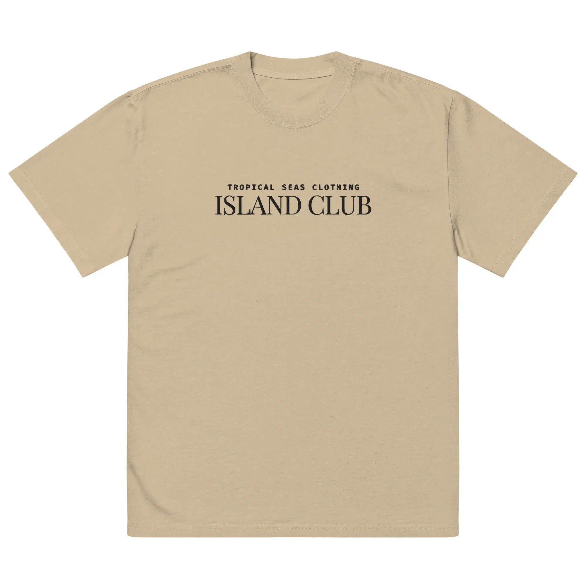 Oversized Tropical Seas faded t-shirt with vibrant tropical print, relaxed fit, and soft fabric, perfect for casual summer wear.
