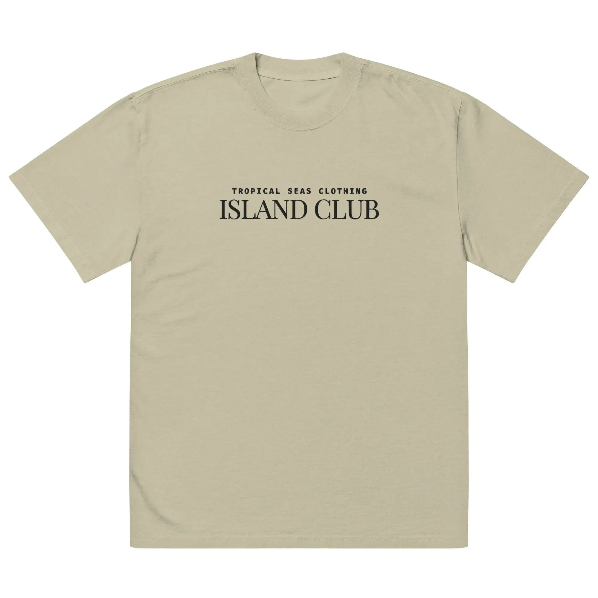 Oversized Tropical Seas faded t-shirt with vibrant tropical print, casual fit, and relaxed style, perfect for summer wear.