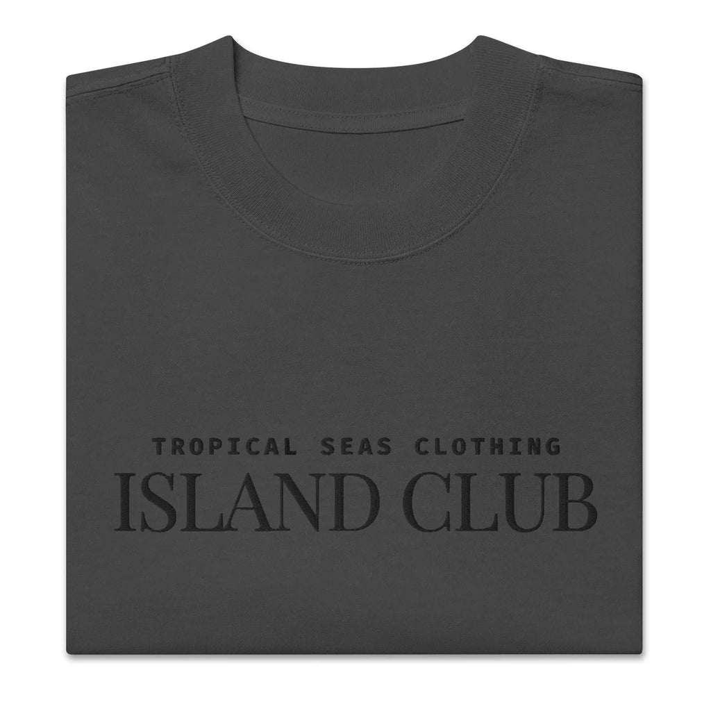 Oversized Tropical Seas faded t-shirt featuring vibrant tropical print and relaxed fit, perfect for casual summer wear.