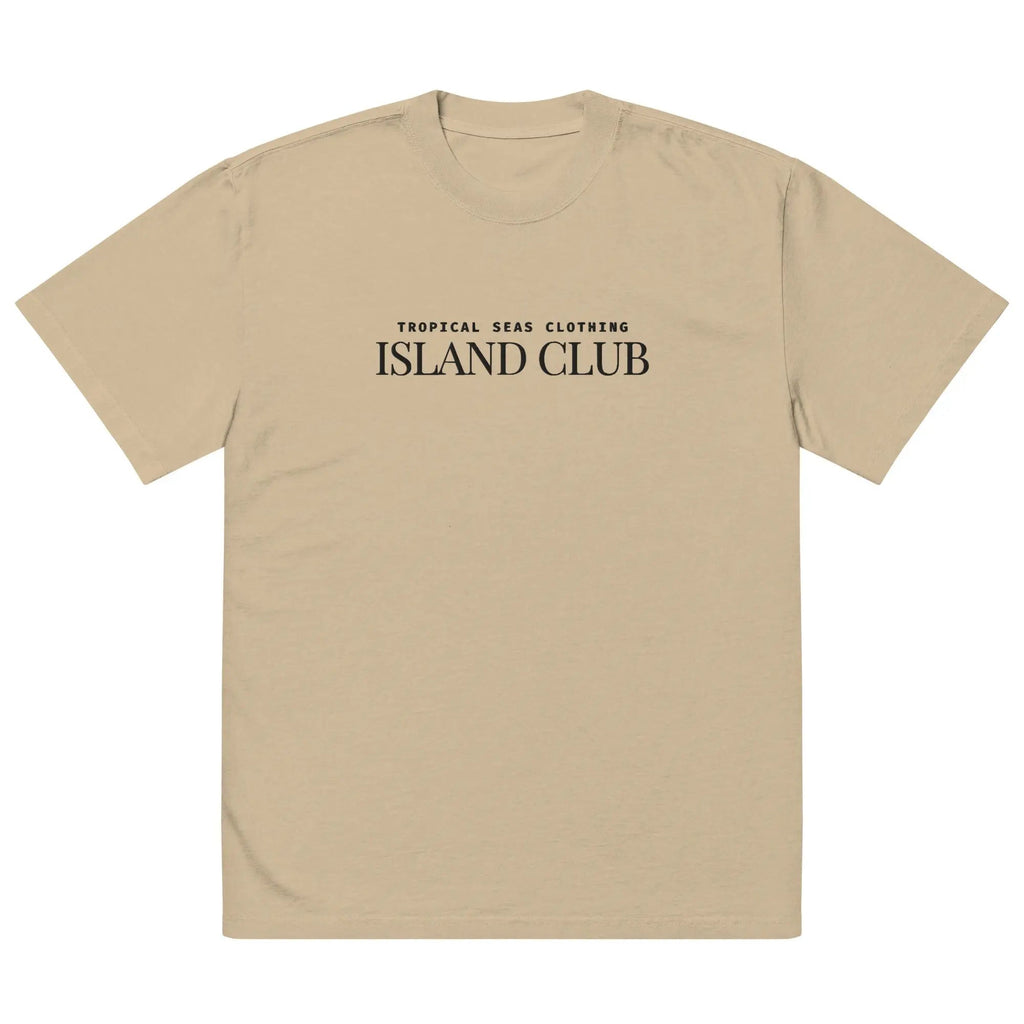 Oversized Tropical Seas faded T-shirt with tropical print and relaxed fit, featuring vibrant colors and casual style.