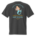 Oversized faded mermaid waiting graphic t-shirt by My Store, featuring a relaxed fit and ocean-inspired design.