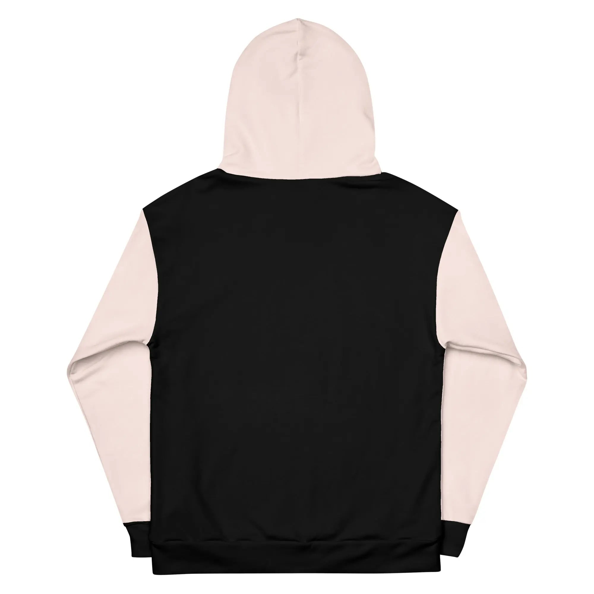 Pink Sand Two-Toned Tropical Seas hoodie with tropical sea print, featuring pink and blue colors, casual and comfortable style.