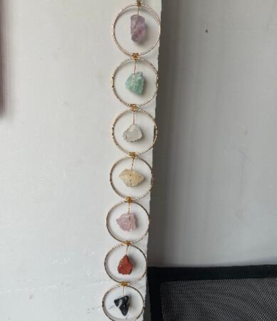 Raw Crystal 7 Gemstone Wall Decor by My Store, showcasing natural raw crystals and gemstones arranged for wall display.