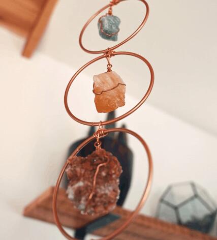 Raw Crystal 7 Gemstone Wall Decor from My Store, featuring natural raw crystals arranged for artistic wall display.