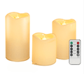 Remote control color-changing plastic candles with a remote for adjustable lighting, perfect for decorative ambient lighting.