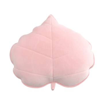 Leaf-shaped decorative pillow in solid color, perfect for home decor, by My Store.