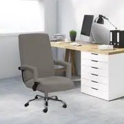 Stretchable non-slip chair cover for home office, made by My Store, featuring a snug fit and textured surface for stability.