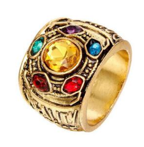 Creative Thanos Ring with detailed design, featuring intricate patterns and a bold, mythical style perfect for Marvel fans.