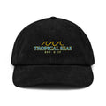 Triple Wave Corduroy Hat by My Store featuring a stylish, textured design with three wave patterns in earthy corduroy fabric.