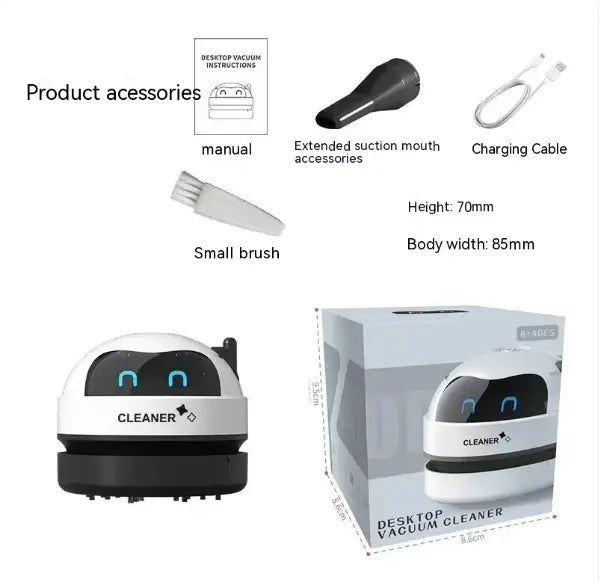 USB electric desktop cleaner by My Store with a compact handheld design for cleaning dust and debris off desks and electronics.