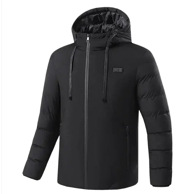 USB heated winter jacket by My Store, featuring a stylish insulated design with visible heating elements and a USB port for warmth.