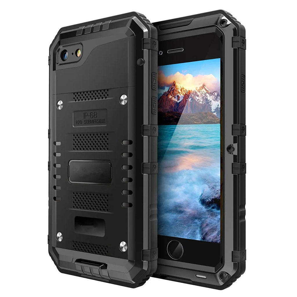 Waterproof protective case for iPhone 7, 8, 7 Plus, and 8 Plus by My Store, showing the clear, sealed design for water resistance.