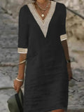 Women's loose casual dress for fall and winter by YZ1224, featuring a comfortable, relaxed fit in warm seasonal fabric.